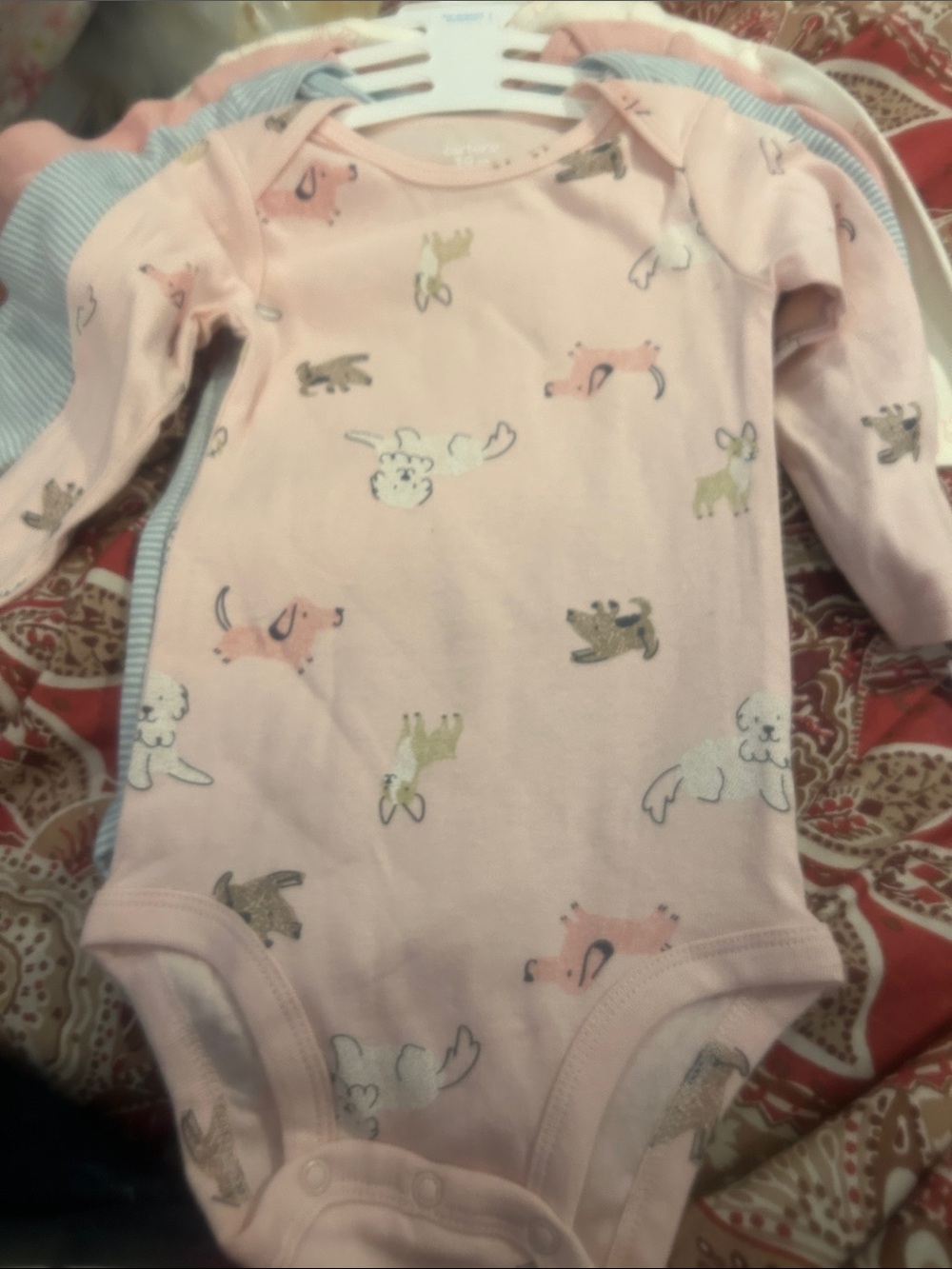 Sz 18 mths carters 4 pc bodysuits